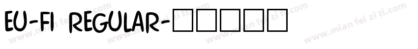EU-F1 Regular字体转换